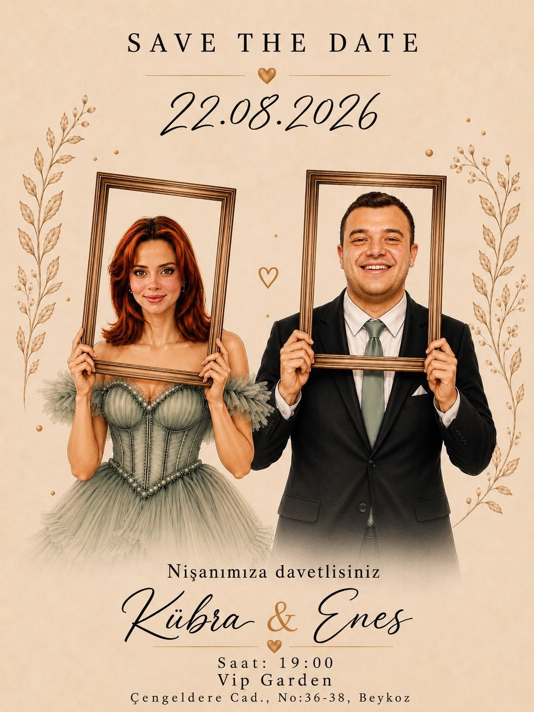 Kübra & Enes Nişan Davetiyesi